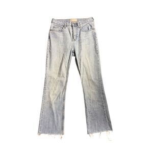 Everlane Women's Bootcut Jeans Light Wash Blue Size 27 Frayed Hem